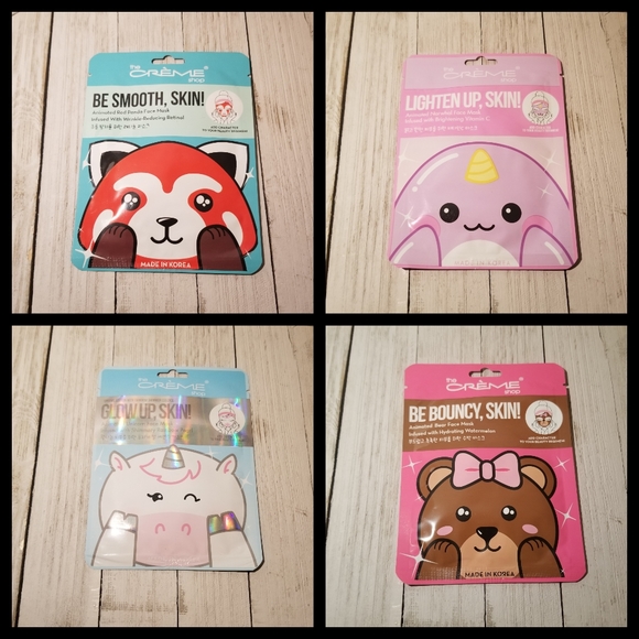 Crème Shop Animal Sheet Masks & Plush Spa Headband - Picture 6 of 7